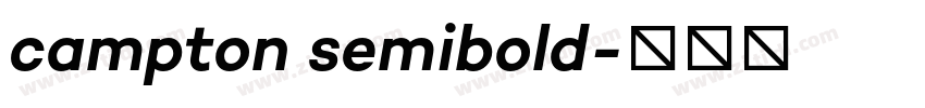 campton semibold字体转换